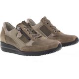 Waldläufer - Himona - Dames Veterschoen - Fango - Suède/Lakleer