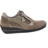 Waldläufer - Himona - Dames Veterschoen - Fango - Suède/Lakleer