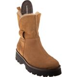 Enkellaarsjes - Effen - Suède - Blokhak - Middelhoge Hak