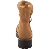 Enkellaarsjes - Effen - Suède - Blokhak - Middelhoge Hak