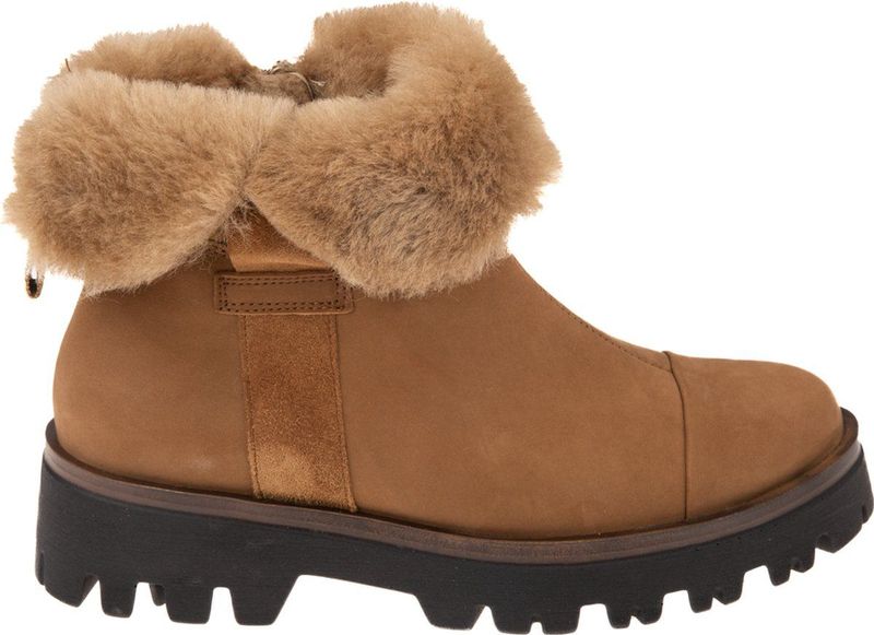 Enkellaarsjes - Effen - Suède - Blokhak - Middelhoge Hak