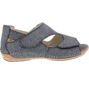 Waldläufer - 342024 - Sandaal - Zwart Combi - Leer - Klittenbandsluiting