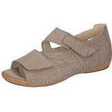 Sandalen - Beige - Wedge - Klittenbandsluiting - H-breedte