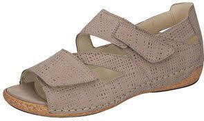 Sandalen - Beige - Wedge - Klittenbandsluiting - H-breedte