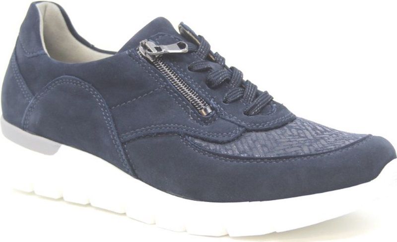 Waldlaufer - K-Ramona 626K02 - Sneaker - Blauw - Suede + Print Combinatie
