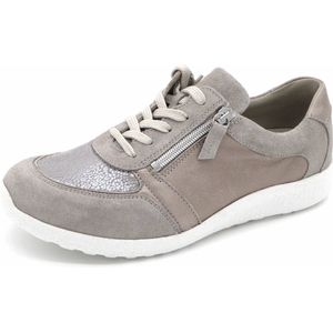 Waldläufer - Orthotritt - Dames Sneaker - Grijs - Leer/Kreuklak en Stretch