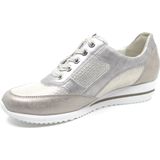 Waldläufer Himona Sneakers - Leer - Dames - Rosegoud - Maat 36,5