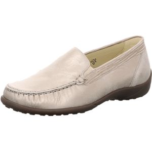 Waldläufer - 640004-314-070 - Instappers - Metallic - Leer