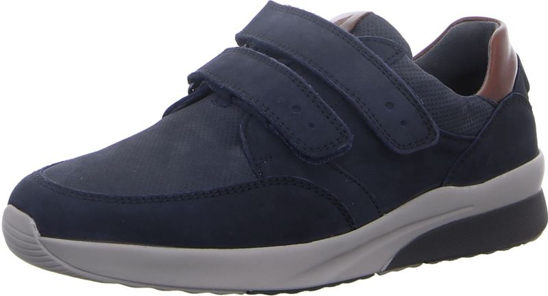 Waldläufer - 654301 - Klittenbandschoen - Marineblauw - Nubuck Leer