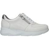 Waldläufer, Sportieve Witte Funky Sneaker voor Dames Wit, Dames, Maat:37 EU