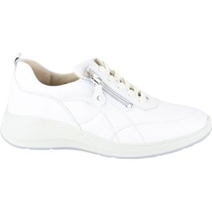 Waldläufer Kalea - Sneakers - Wit - Premium Bovenleer - Rits aan Zijkant