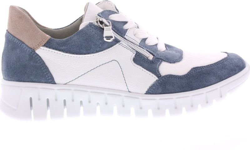 Waldlaufer - Birdy - Sneakers - Wit - Leer - Veter- en Ritssluiting