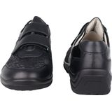 Waldläufer - OrthoTritt - Klittenbandschoen - Leer/Stretch - Zwart