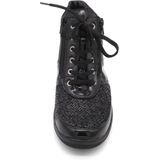 Waldläufer - OrthoTritt - Veterboot - Zwart - Lakleer - Wijdte H