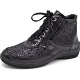 Waldläufer - OrthoTritt - Veterboot - Zwart - Lakleer - Wijdte H