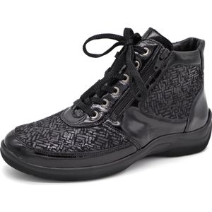 Waldläufer - OrthoTritt - Veterboot - Zwart - Lakleer - Wijdte H