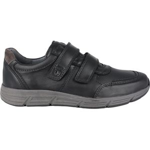 Waldläufer - Haslo - Heren Sneaker - Zwart - Leer - Comfortbreedte H