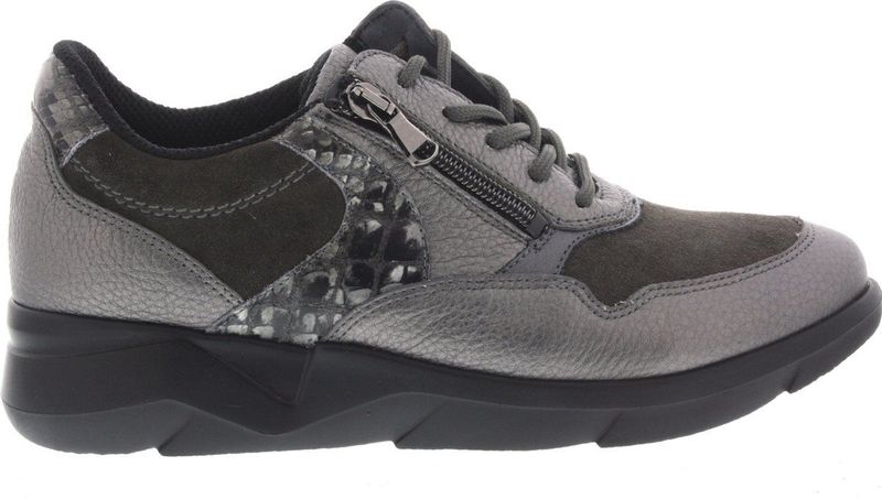 Waldlaufer - K-funky Roxy - Veterschoenen - Asphalt - Carbon - Oud-zilver