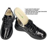 Waldlaufer - KALEA - Sneakers - Zwart - Lakleer - Extra Brede K-Wijdte