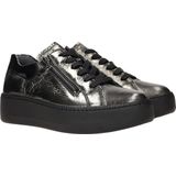 Waldläufer - H Rits Sneaker - Sneakers - Zwart - Lakleer