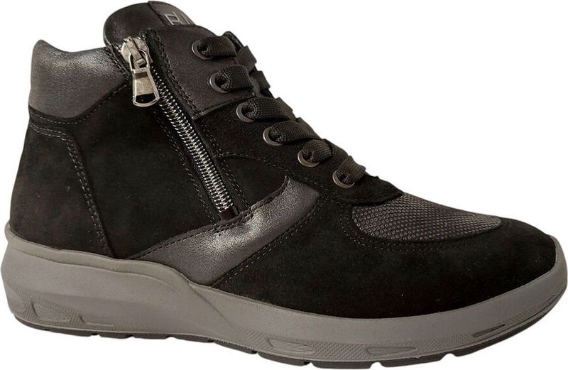 Waldläufer - 831M80 Order Lightstr. Veterschoenen - Zwart - Leer