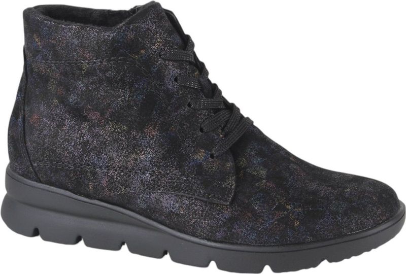 Waldläufer - 902801 - Veterschoenen - Multi Grape - Nubuck