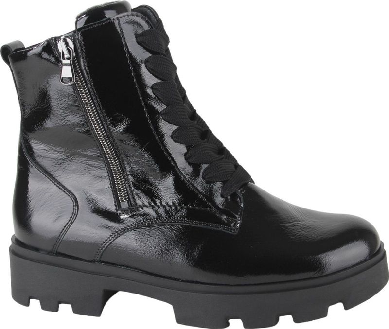 Waldlaufer 694806-143-001 dames veterboots sportief (4) zwart