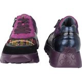 Waldläufer - H-Ajala - Dames Sneaker - Paars - Lakleer en Suède