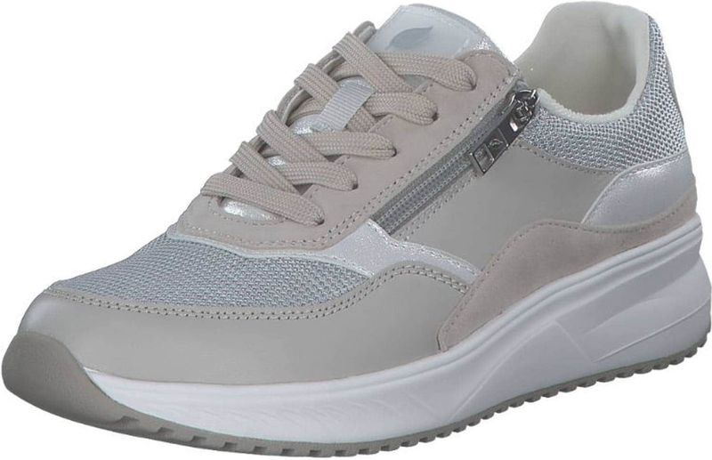 Waldlaufer - Mara - Sneakers - Grijs - Leer en Mesh - Ritssluiting