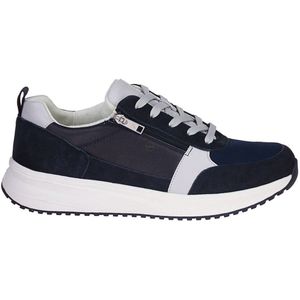 Waldläufer - Heren Veterschoen - Nubuck Leer - Zwart - Met Verwijderbaar Voetbed