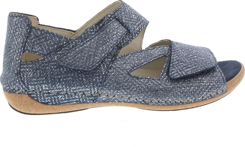 Waldläufer - Heliett - Sandalen - Blauw - Leer - Klittenbandsluiting