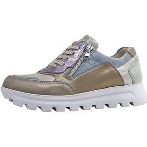 Waldläufer - Casual Schoenen - Pastel Multi - Suède en Glad Leer - Leren Binnenzool en Voering