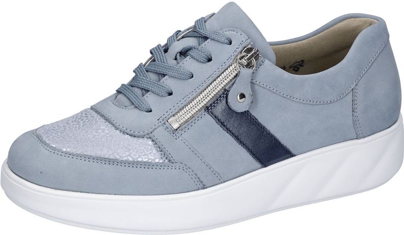Waldläufer - Lili - Sneakers - Blauw - Comfortabele Veterschoen