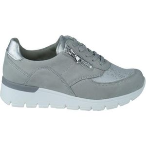 Waldläufer - OrthoTritt - Dames Sneaker - Nubuck en Stretch - Zwart