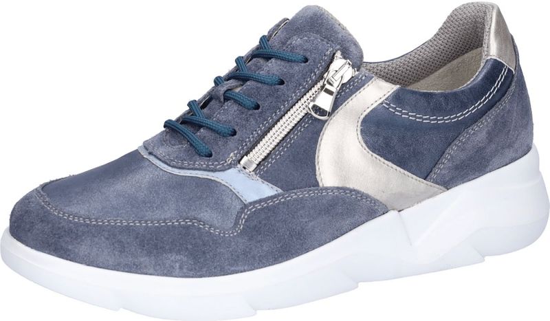 Waldlaufer - Funky - Sneakers - Blauw - Leer - Voetwijdte K