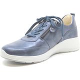 Waldläufer - 698001 Veterschoenen - Zwart - Leer - Extra Brede Pasvorm