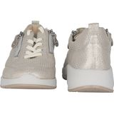 Waldläufer Kalea - Dames Sneaker - Zilver - Premium Bovenleer - Rits Aan Zijkant