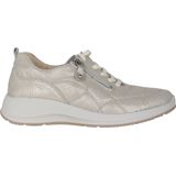 Waldläufer Kalea - Dames Sneaker - Zilver - Premium Bovenleer - Rits Aan Zijkant