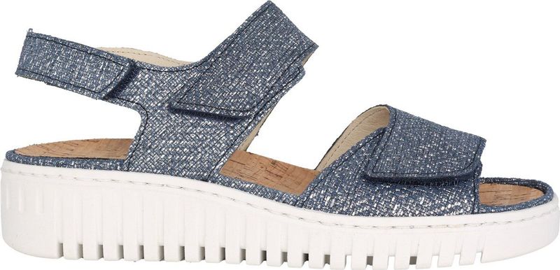 Waldläufer - H-Willow 955001-100-217 - Dames Sandaal - Wit - Leer