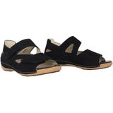 Waldläufer - Heliett - Dames Sandaal - Blauw - Nubuckleer