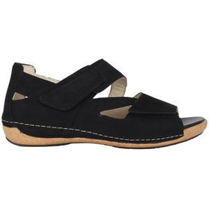 Waldläufer - Heliett - Dames Sandaal - Blauw - Nubuckleer