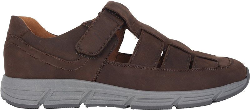 Waldläufer Haslo - Heren Sandaal - Bruin - Comfortbreedte H - Verstelbare Klittenbandsluitingen