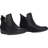 Waldläufer - Himona - Dames Laarzen - Zwart - Nubuck en Nappa Leer