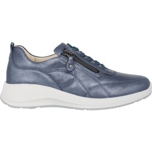 Waldläufer Kalea - Dames Sneaker - Blauw - Premium Bovenleer