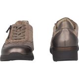 Waldläufer - K-Ramona - Dames Sneaker - Grijs - Lakleer en Suède