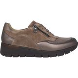 Waldläufer - K-Ramona - Dames Sneaker - Grijs - Lakleer en Suède