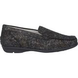 Waldläufer - Harriet - Dames Moccasin - Zwart - Nubuckleer