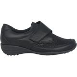 Waldläufer - Katja - Instapper - Zwart - Klittenbandsluiting - Uitneembaar Voetbed