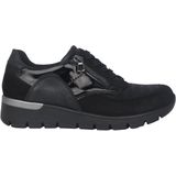 Waldläufer - K-Ramona - Dames Sneaker - Grijs - Lakleer en Suède