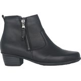 Waldläufer - Haifi - Enkellaarsjes - Zwart - Leer